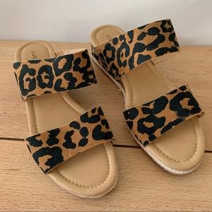 Lucky brand wyntor leopard slide sandal